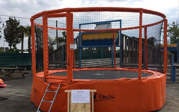 trampoline orange
