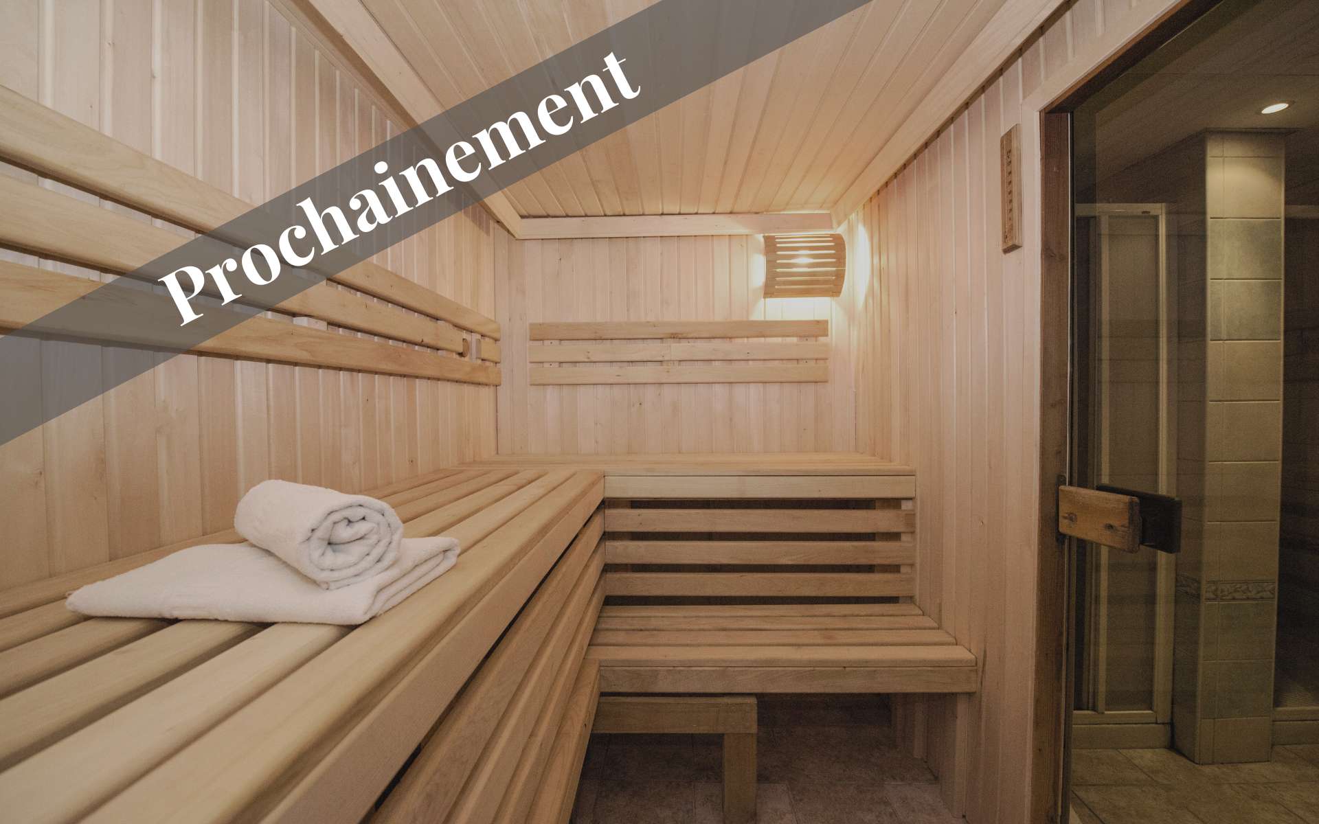 Espace sauna en bois dans camping en Bretagne Sud