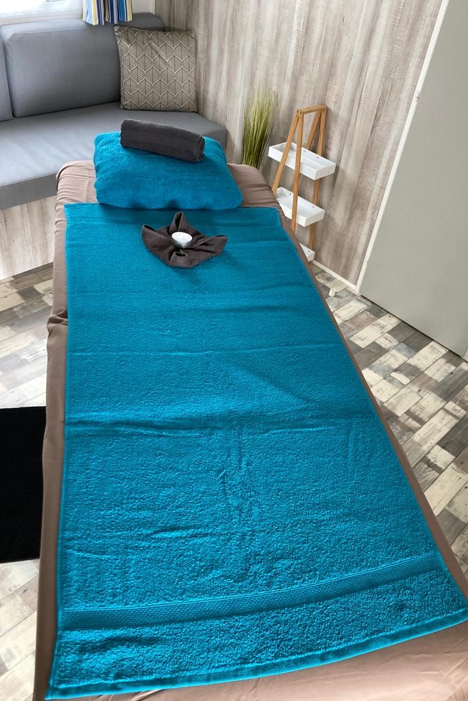 table de massage au camping